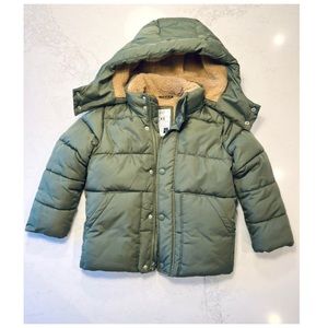 Gap Kids Olive Green Puffer Jacket